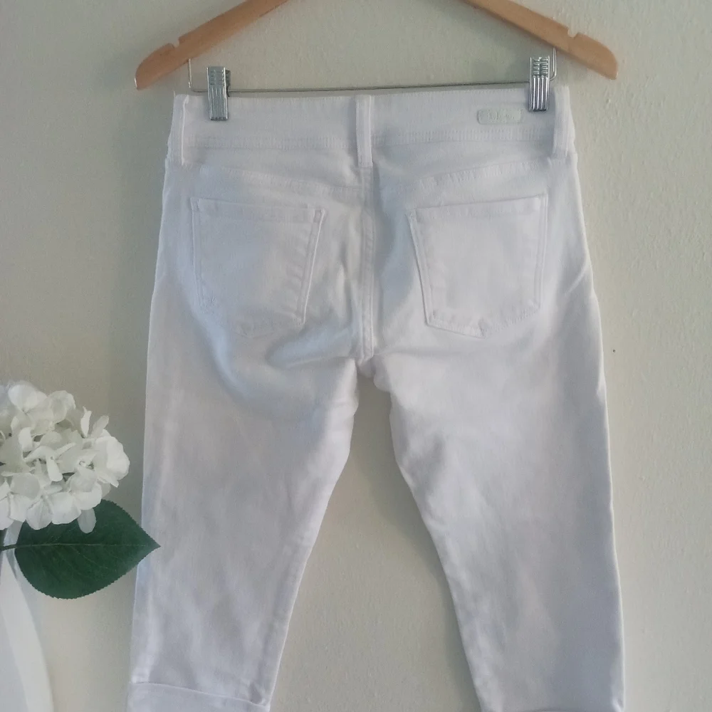 ❌❌SOLD❌❌ Kut From The Kloth Cuffed White Capri Jeans | 6 NWOT - Picture 7 of 10